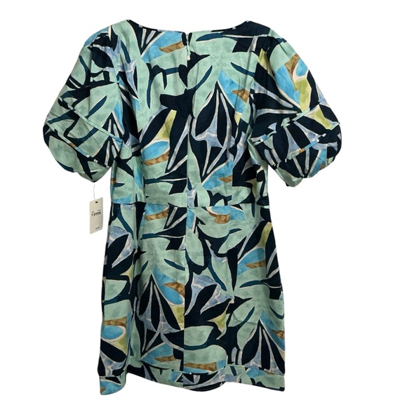 Donna Morgan Poplin Floral Print Sheath Mini Dress, Size 14, NWT Dillards - Picture 3 of 16